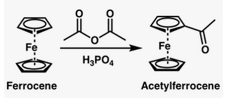 Acetilação de Ferroceno. Acetilferroceno. Síntese Clássica Usa H3PO4, Nós Usamos BF3.Et2O